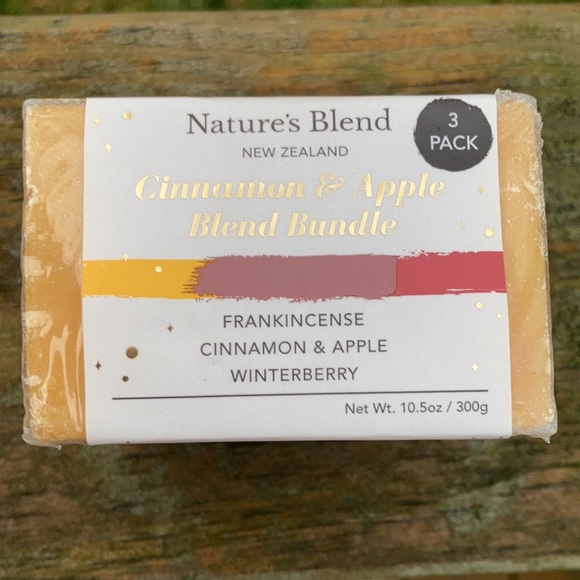 ⚜️Natures Blend Natural Soap Bars Cinnamon & Apple Blend Bundle! NWT! - Picture 2 of 5